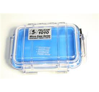 PELICAN 1010CWBL Micro Case - Clear with Blue   