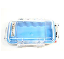 PELICAN 1015CWBL Micro Case - Clear with Blue