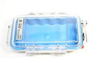 PELICAN 1015CWBL Micro Case - Clear with Blue